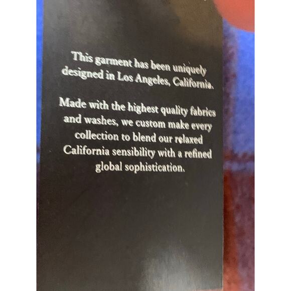 Rails Jaro Coat NEW Womens L Buffalo Plaid Cobalt Blue Chocolate Wool Blend - Picture 8 of 16